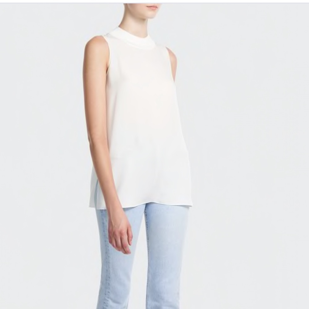 COPY - THEORY RIB MOCK NECK SHIRT SMALL